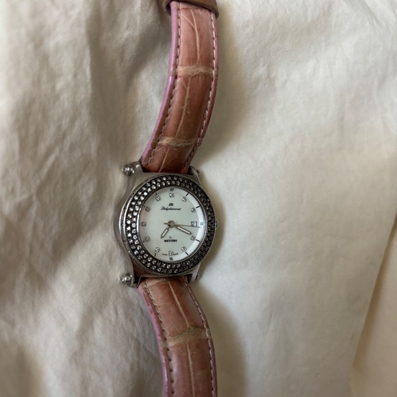 Meyers Ladydiamond Swiss Made watch mother-of-pearl dial Diamond
